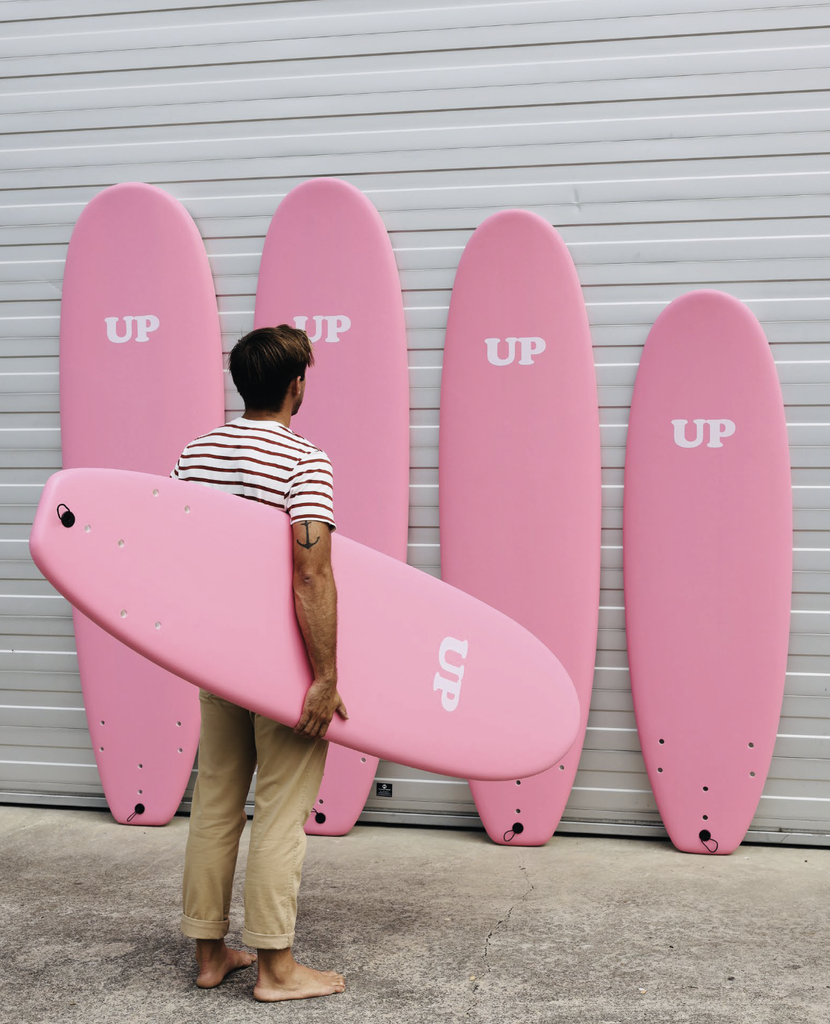 SURFBOARD SOFT GET UP 6 ́6 PINK