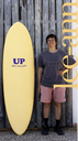 SURFBOARD UP LEE ANN CURREN 6'6 6 ́6 LIGHT ORANGE/DARK GREEN