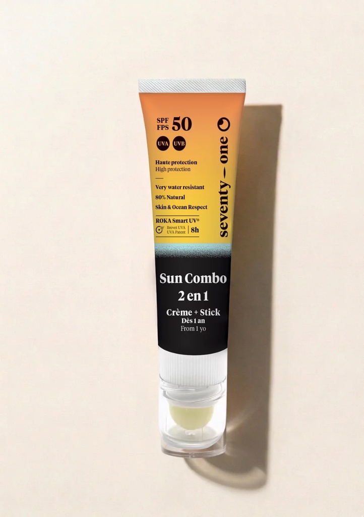 SEVENTYONE SUN COMBO SPF50+ 2 en 1 CARA & LABIOS