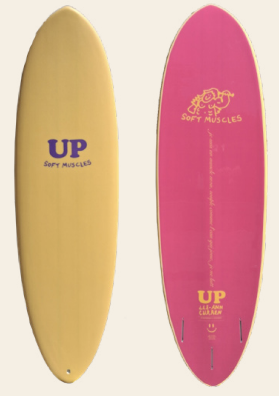 SURFBOARD UP LEE ANN CURREN 6 ́6 YELLOW/PURPLE