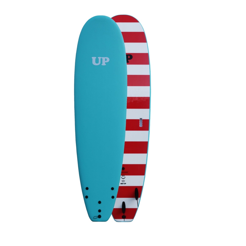 SURFBOARD SOFT BIG UP 8'0 AQUAMARINE | WHITE