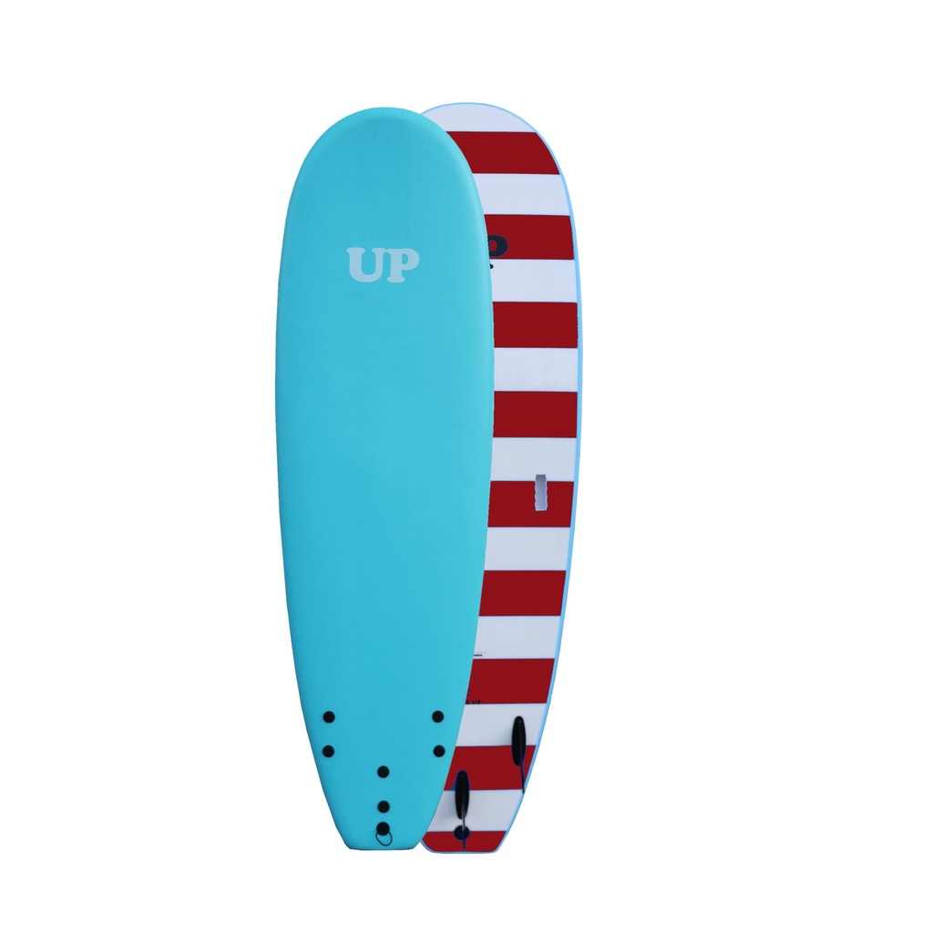 SURFBOARD SOFT EASY UP 7 ́6 AQUAMARINE | WHITE
