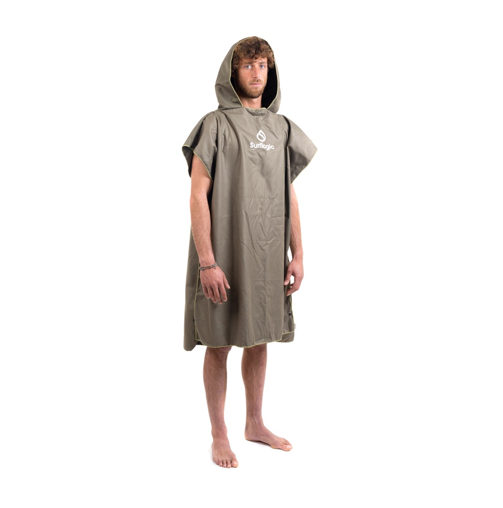 PONCHO MICROFIBRAS VERDE OLIVA