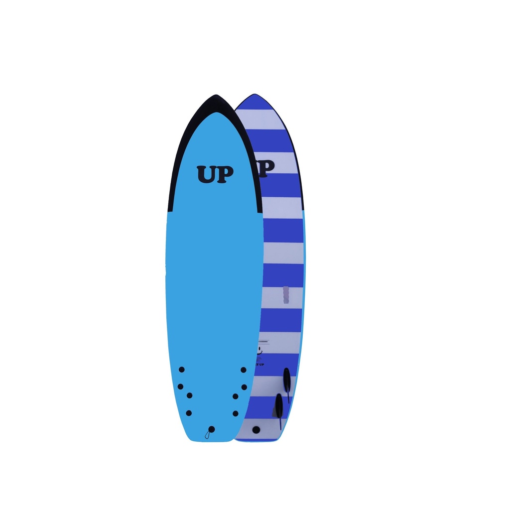 SURFBOARD SOFT GET UP 6 ́6 BLUE - WHITE