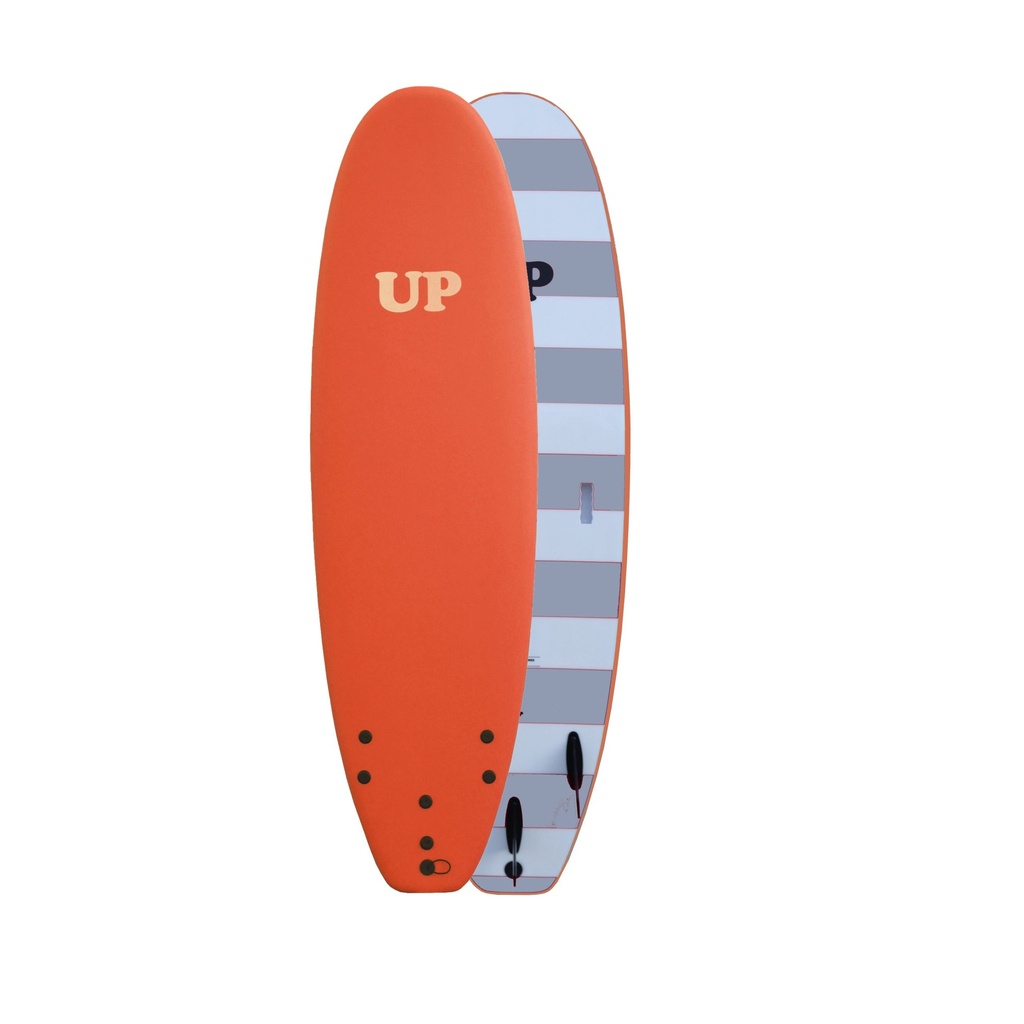 SURFBOARD SOFT GO UP 6 ́6 ORANGE - WHITE