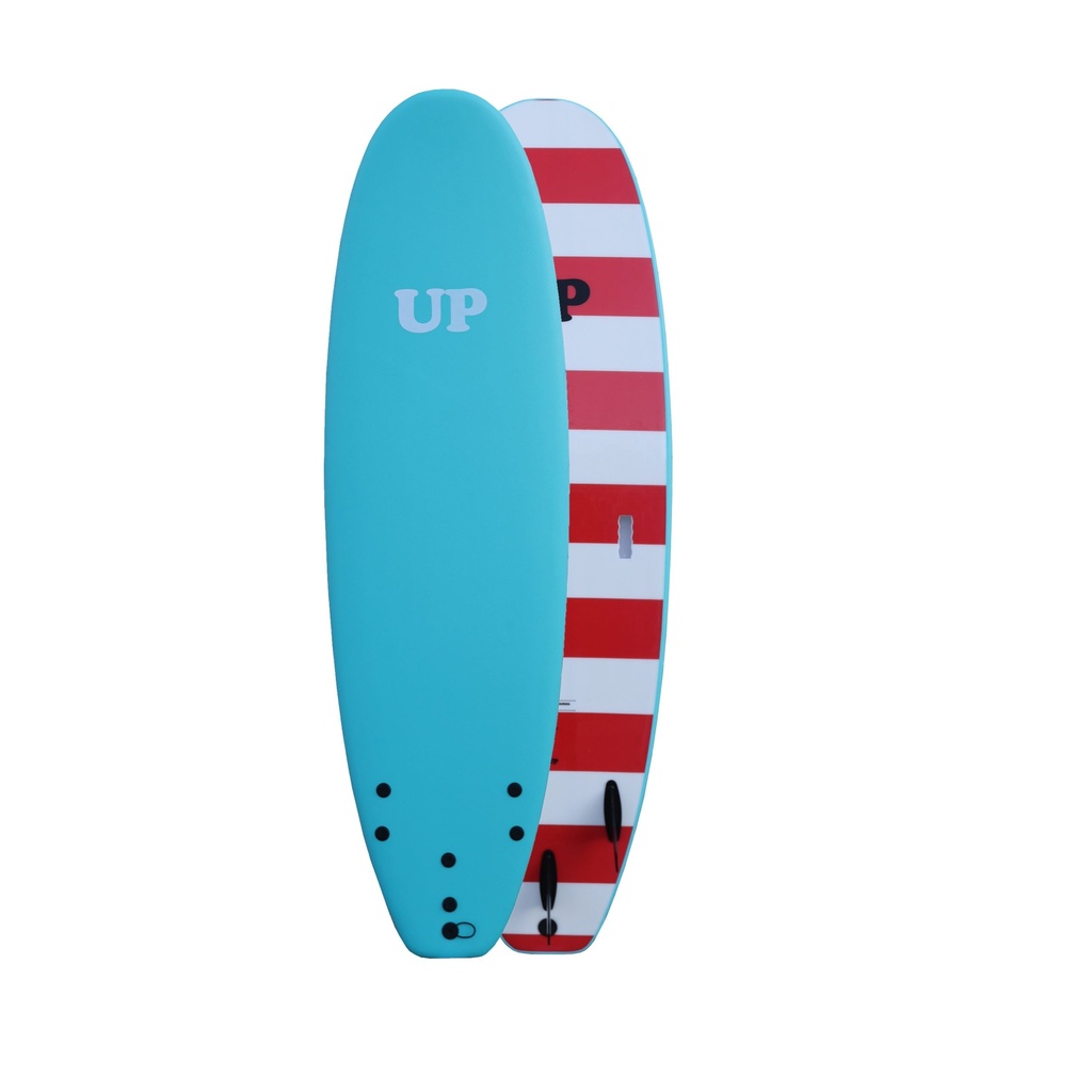 SURFBOARD SOFT GO UP 6 ́6 AQUA - WHITE