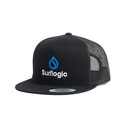 GORRA SURFLOGIC FLAT TRUCKER NEGRO