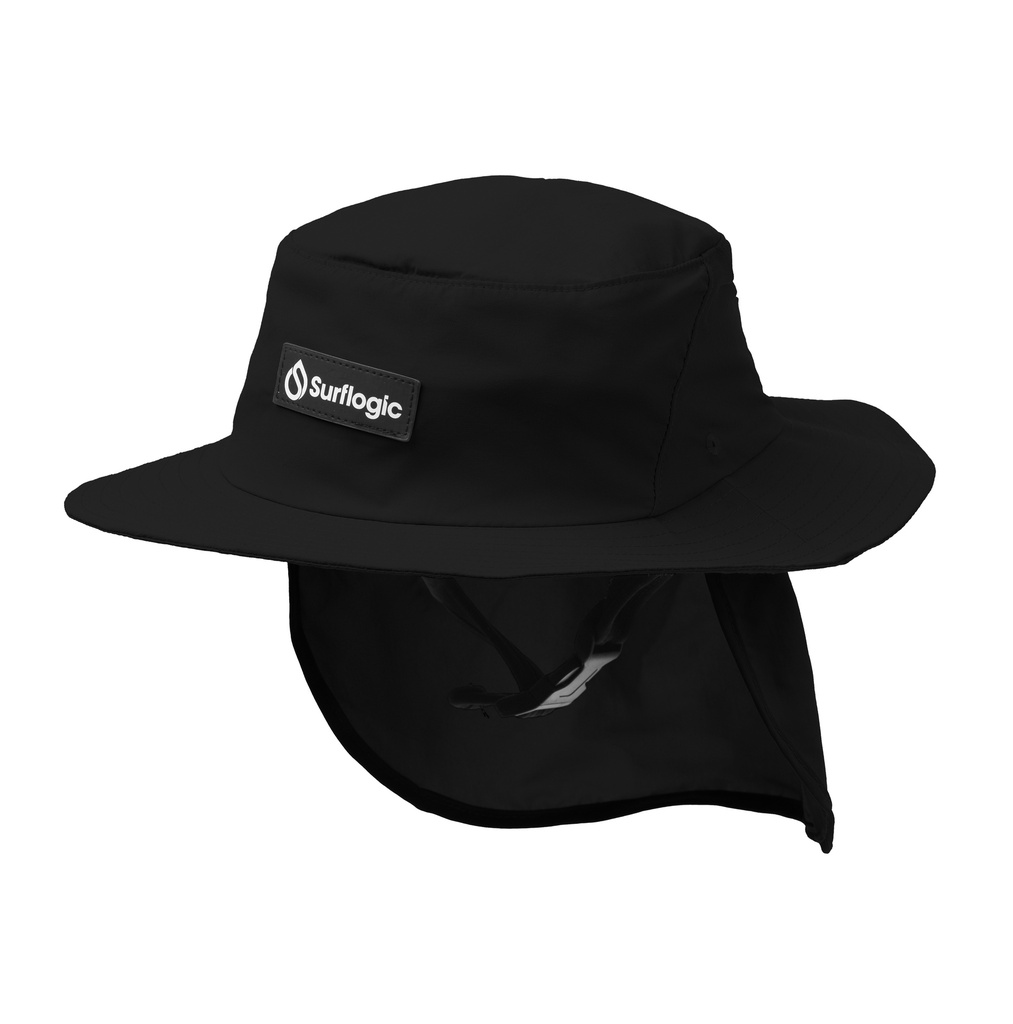 GORRO DE SURF SURFLOGIC BLACK L/XL