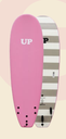 SURFBOARD SOFT BIG UP 8'0 PINK-WHITE