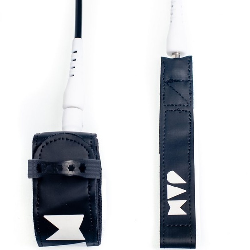 [2933] JAM SHREDDER Leash 6FT 6MM BLACK/WHITE