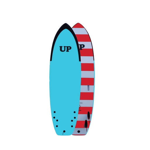 [TLSBUP099] SURFBOARD SOFT GET UP 6 ́6 AQUA - WHITE