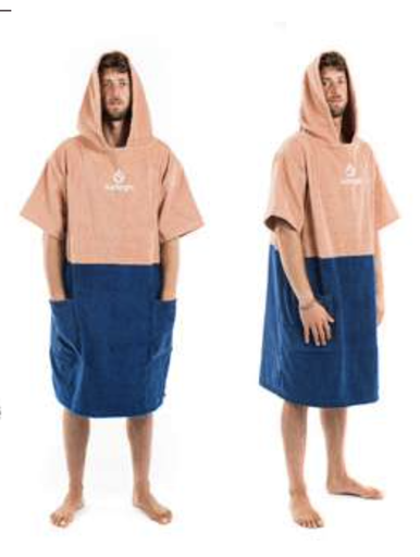 [4187] PONCHO SURFLOGIC TILE/NAVY