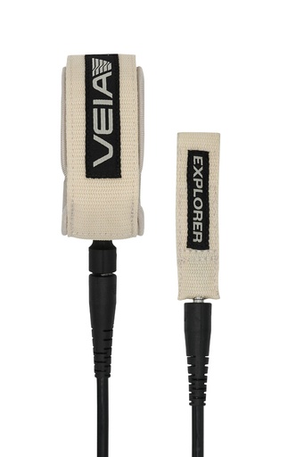 [VBASE6CBONE] Amarradera Explorer 6' Comp Leash - 6' 5MM - Bone