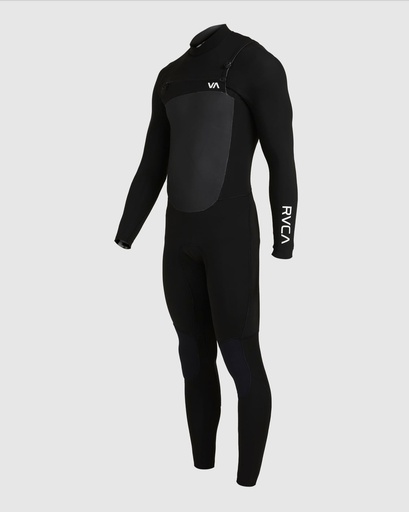 [3613377395241] RVCA WETSUIT 3/2 CHEST ZIP F BLK - MT