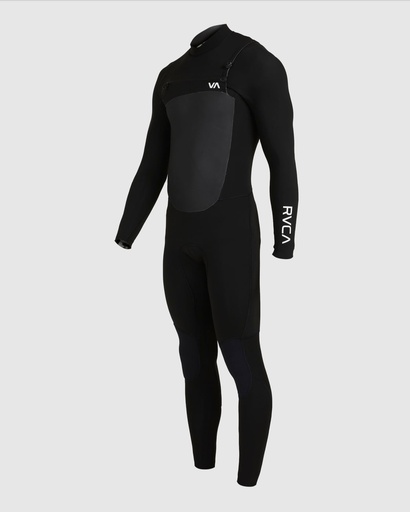 [3613377395258] RVCA WETSUIT 3/2 CHEST ZIP F BLK - S